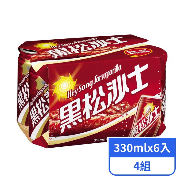 【黑松】沙士(330mlx6入)x4組 - 全聯全電商