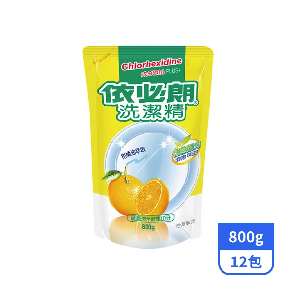 【依必朗】依必朗洗潔精補充包-柑橘 800gx12包