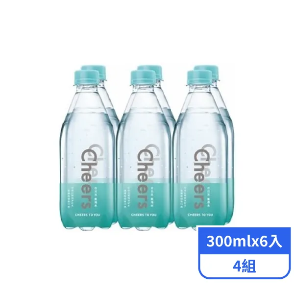 【泰山】Cheers氣泡水 (300mlx6入)x4組