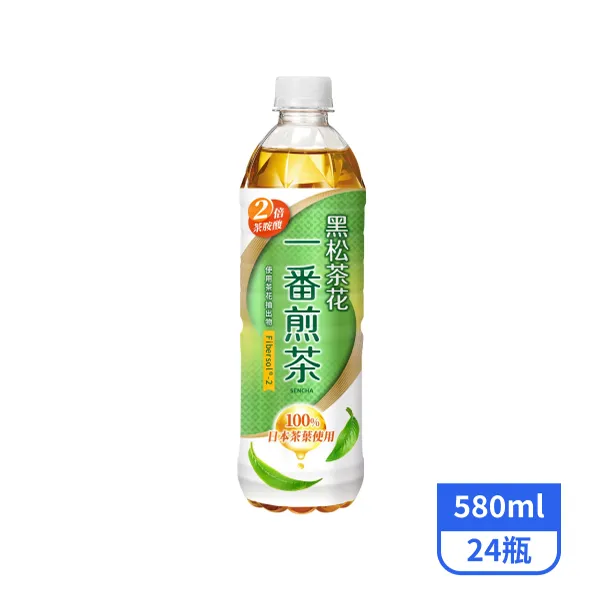 【黑松】茶花一番煎茶(無糖) 580mlx24瓶