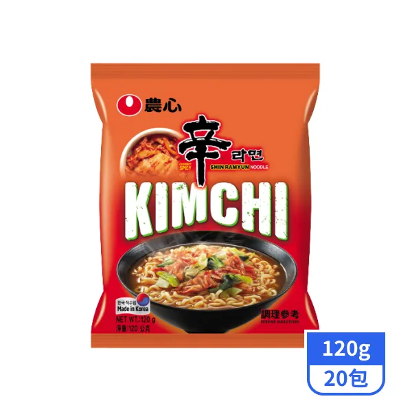 【農心】辛辣白菜風味拉麵120gx20包