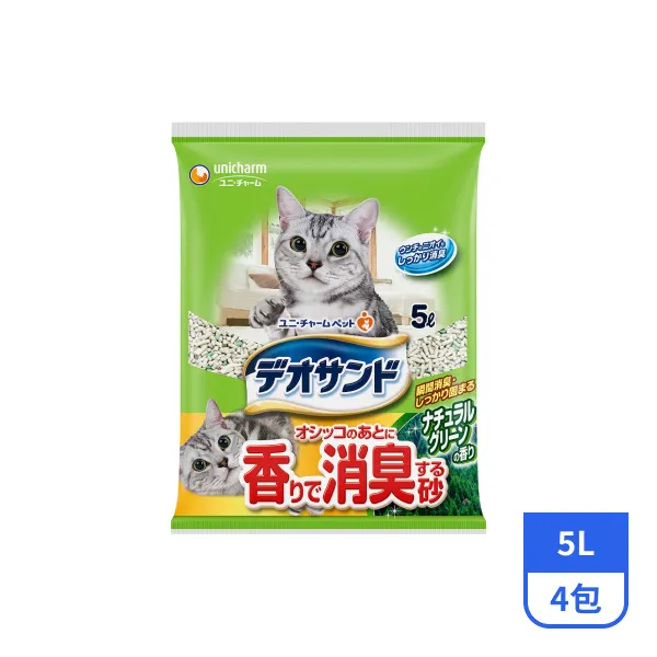 【Unicharm Pet】消臭大師-尿尿後消臭砂(森林香)5Lx4包