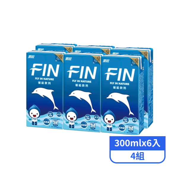 【黑松】FIN補給飲料 (300mlx6入)x4組