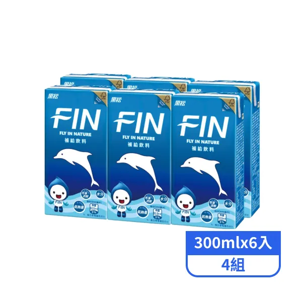 【黑松】FIN補給飲料 (300mlx6入)x4組