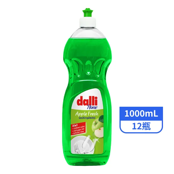 【德國dalli】青蘋果香超濃縮洗碗精1000mlx12瓶