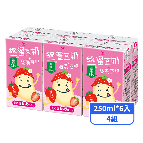 【統一】蜜豆奶-草莓 250mlx24入