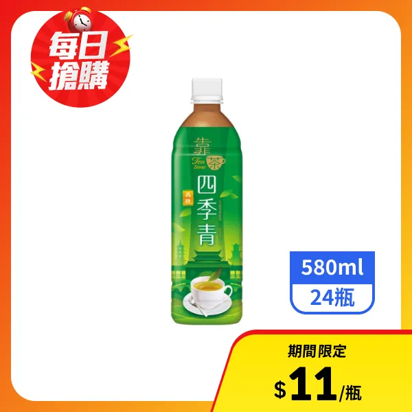 【波蜜】靠茶四季青茶-無糖580mlx24瓶