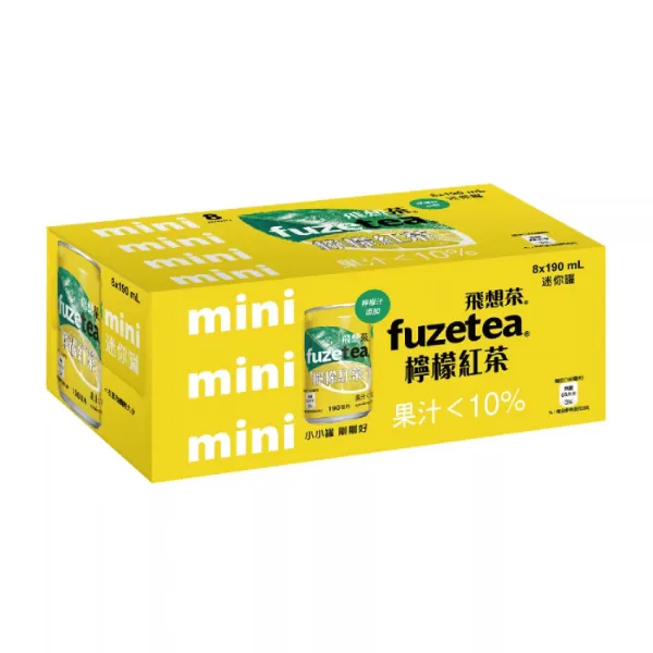 【fuze tea】飛想茶檸檬紅茶迷你罐 (190ml*8入)*3組