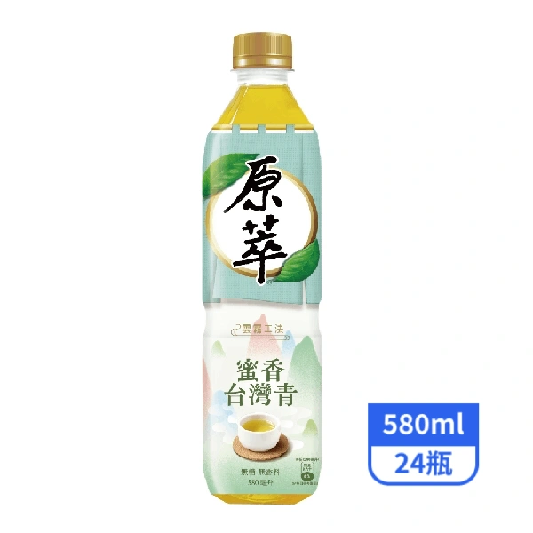 【原萃】蜜香台灣青茶580mlx24瓶_效期2027/2/28